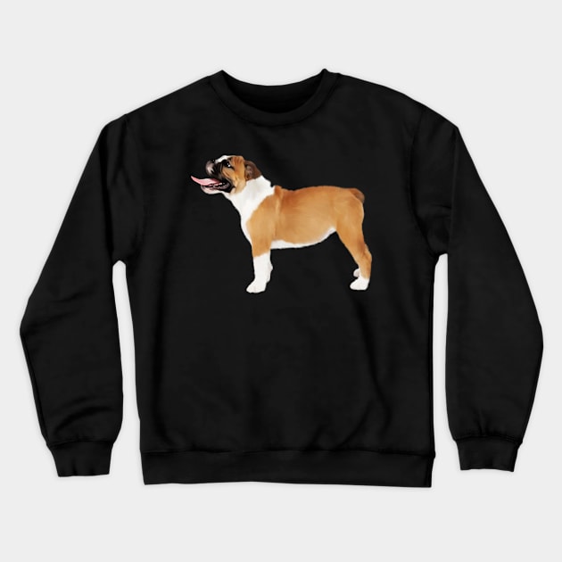 American Bulldog, Dog Lover Crewneck Sweatshirt by dukito